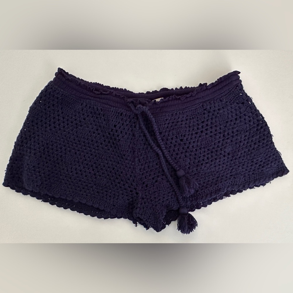 Roxy women, crochet shorts | Color navy blue mesh | Size SP.